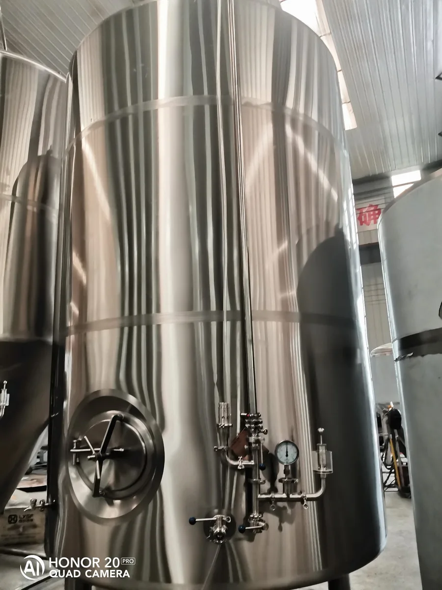 Stainless Steel 5000 Liter Fermentation System Bright Beer Serving Storage Tank