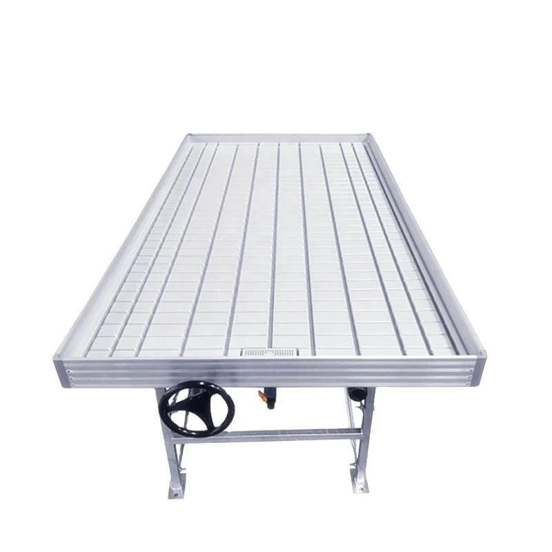 Rolling Bench Hydroponic System Ebb and Flow Grow Table Ebb and Flow Tray
