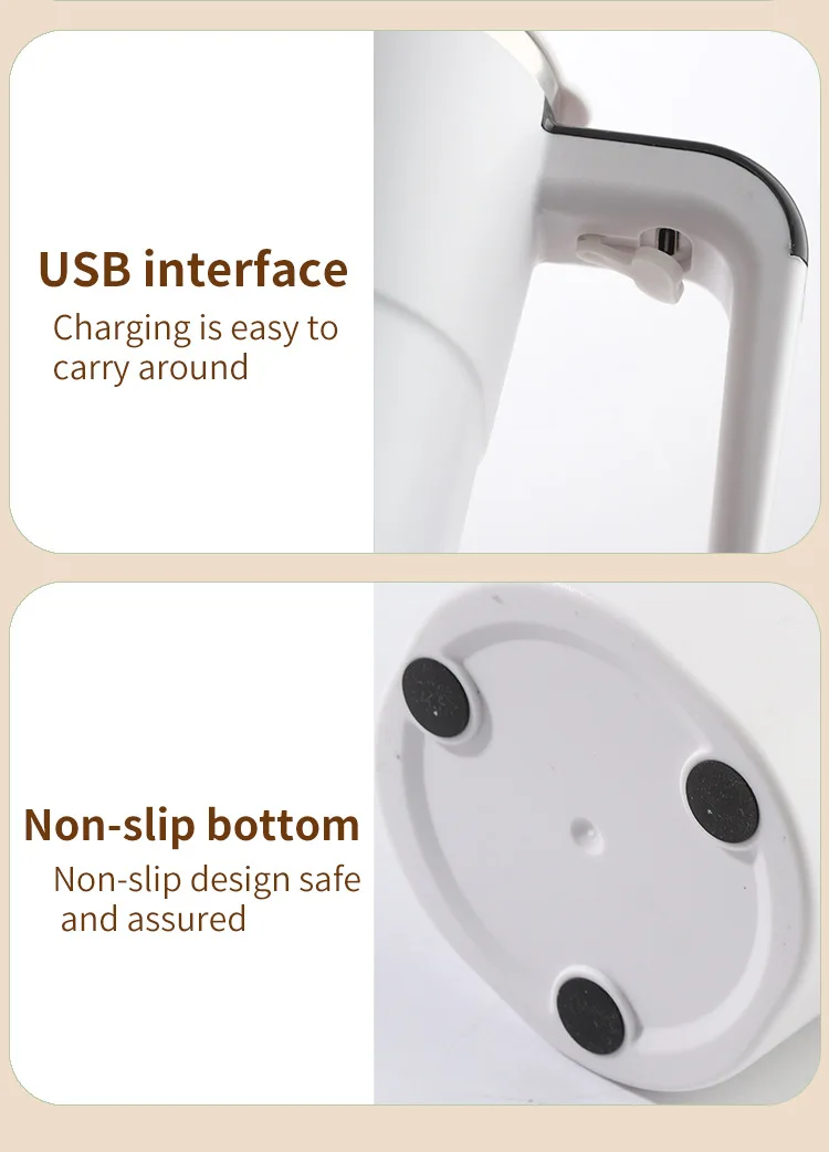 FAST Custom Lazy Coffee Mug Plastic USB Powered Portable Automatic Mixing Cup With Magnetic Design And Blender Function_voghion.com