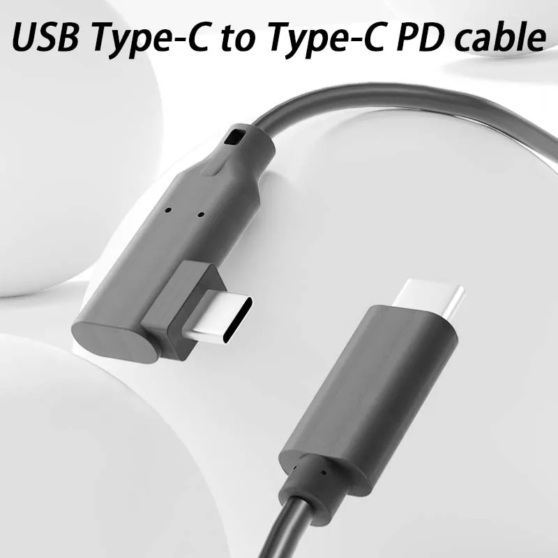 Usb 3.2 3.0 4.0 Right Angle Cable Usb-C to Usb Type C Cable 0.1M 10cm 0.3M Flexible 90 Degree C to C Phone Charging Wire
