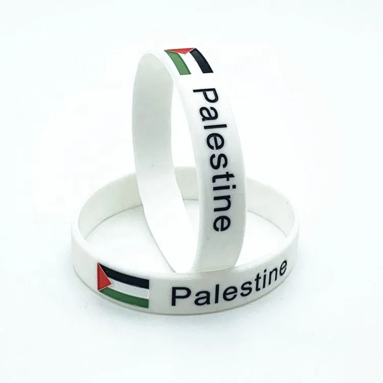 Cloth Palestine Flag Elastic Bracelet Sweat Wristband Free Palestine Sports 