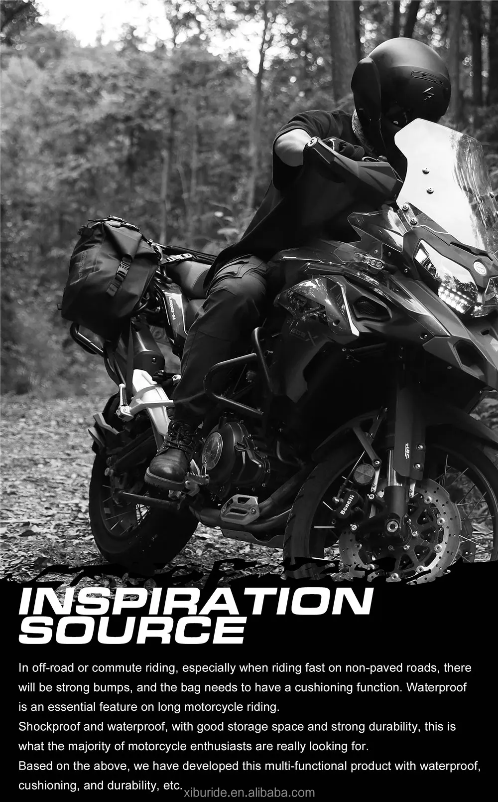 Rhinowalk 18l Waterproof Motorcycle Side Bag/pair Motorbike Pannier