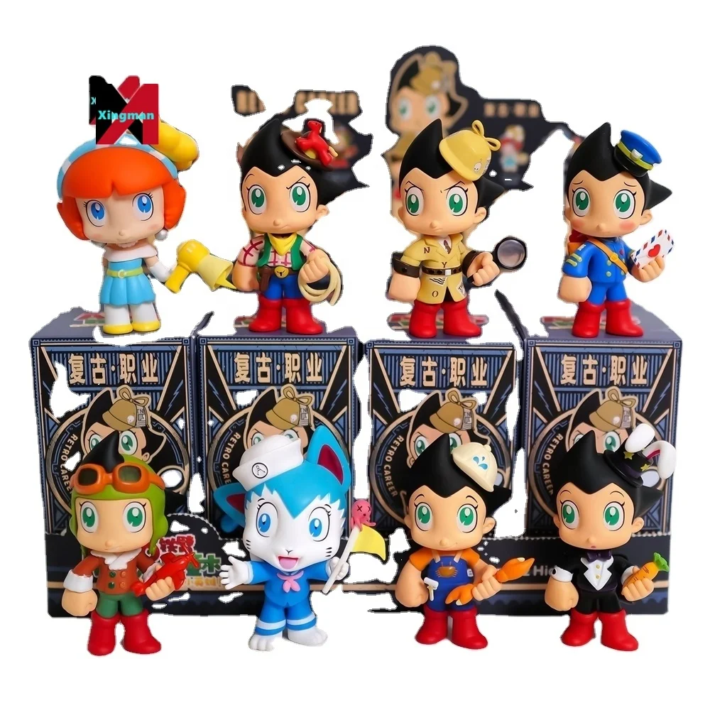 8Pc Astro Boy Action Figure Blind Box Toys - Cute Desktop
