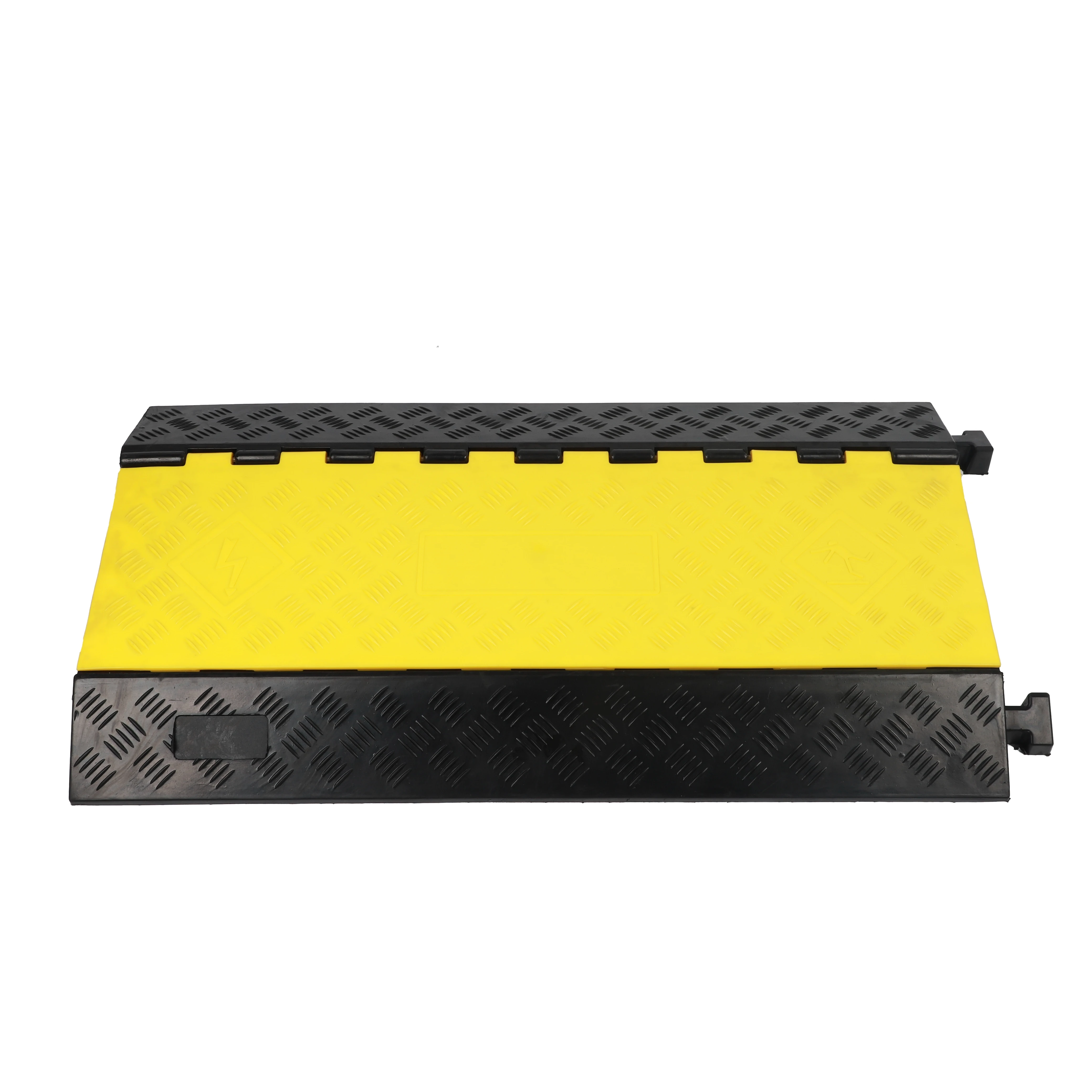 China Manufactured Heavy Duty Mini Rubber Speed Hump Safety Wire Hose Cable Protector with PVC Cover details