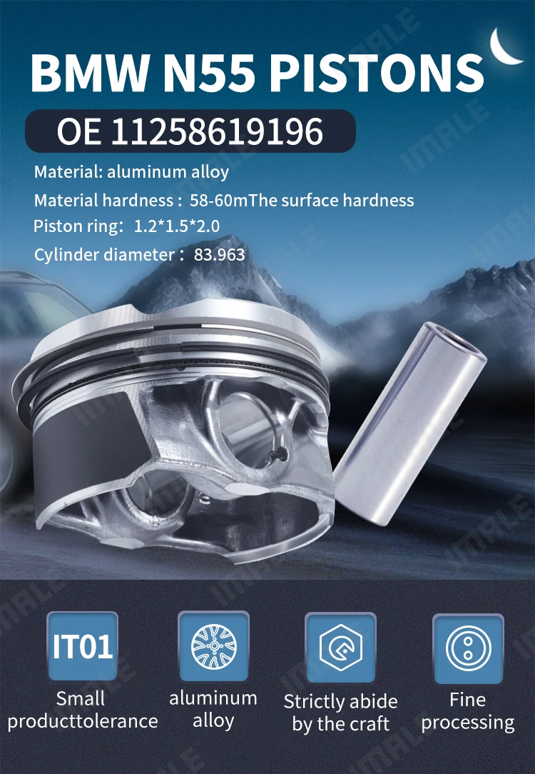 Auto Spare Parts Diesel Engine Piston Assembly Piston Rings & Parts