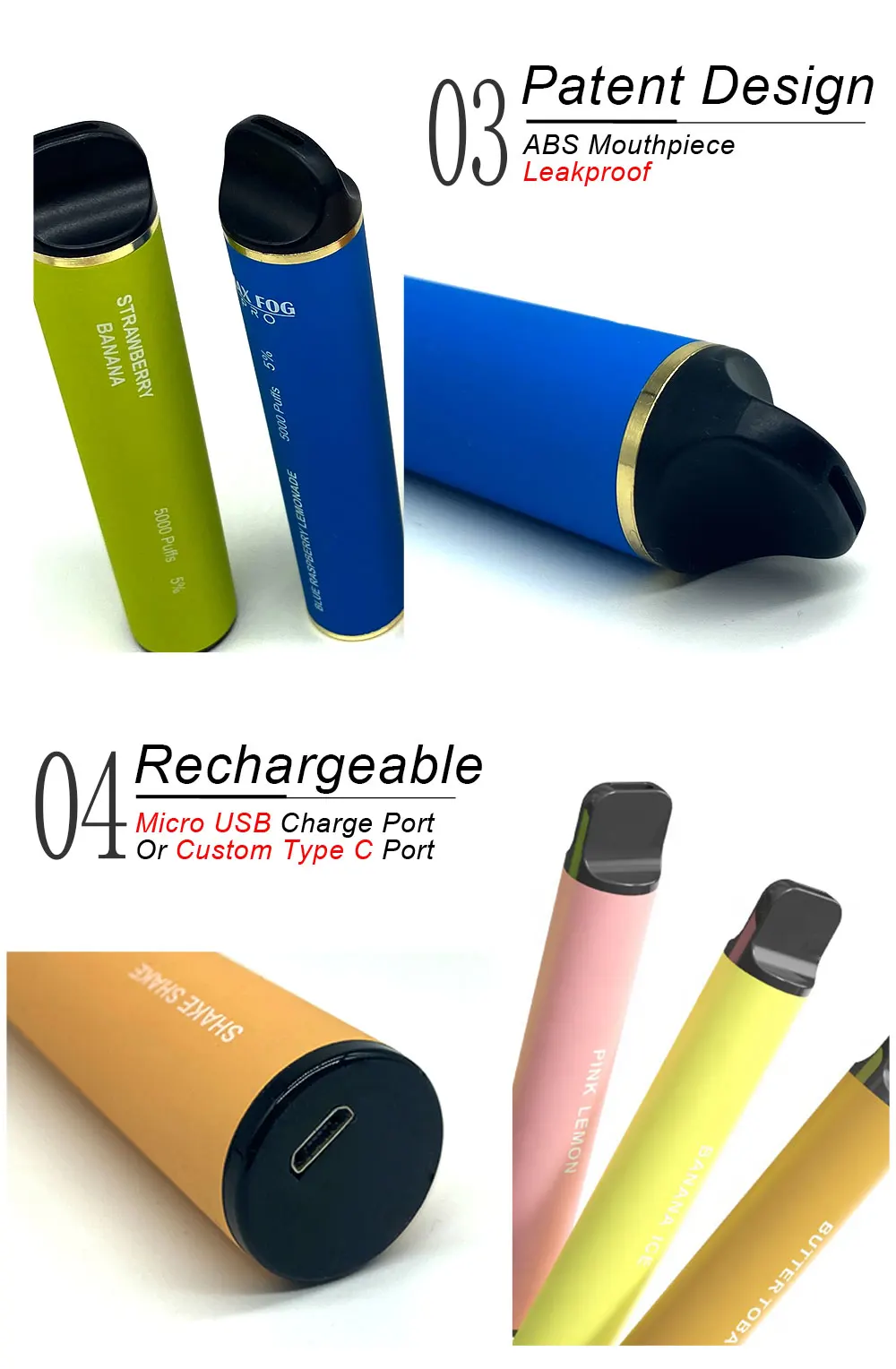 3 vape pens e-cigarettes