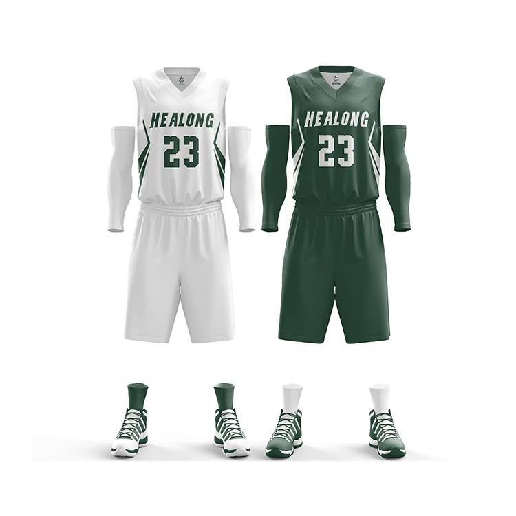 Source custom sublimation white reversible basketball jersey basketball  uniform design on m.