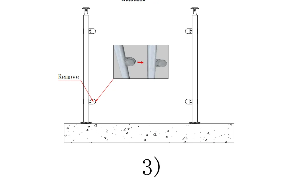 Factory price stainless balustrade handrail outdoor stainless steel baluster glass railing balcony railing supplier