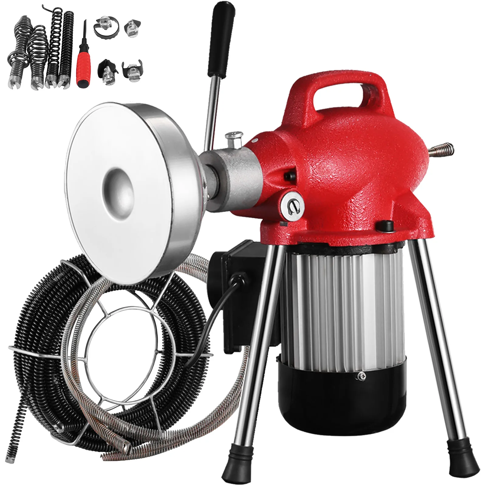Electric Automatic Drain Cleaner Spring Pumbling Snake Drain Pipe Cleaner Sewer Drain Cleaning Machine for Sale