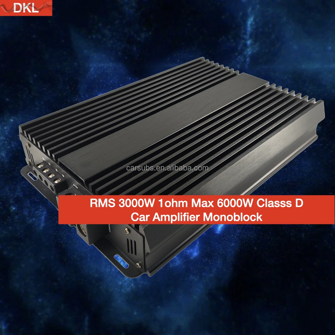 Fullrange Car Subwoofer Amplifier Rms 3000w Class D Max 1 Ohm Peak
