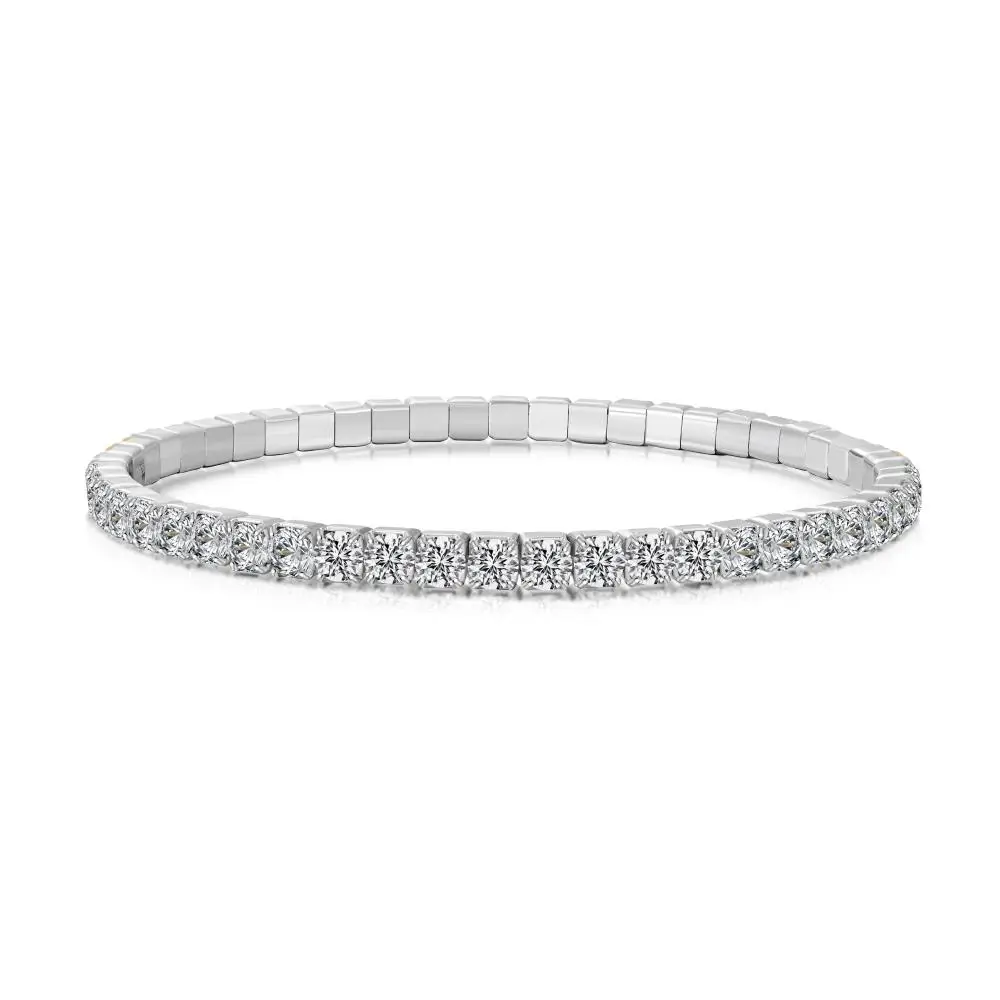 KAKODIY Unique Design 925 Sterling Silver Rhodium 18K Gold Plated Chain Daley Dress Up Synthetic Zircon Women's Jewelry Bracelet detail 5