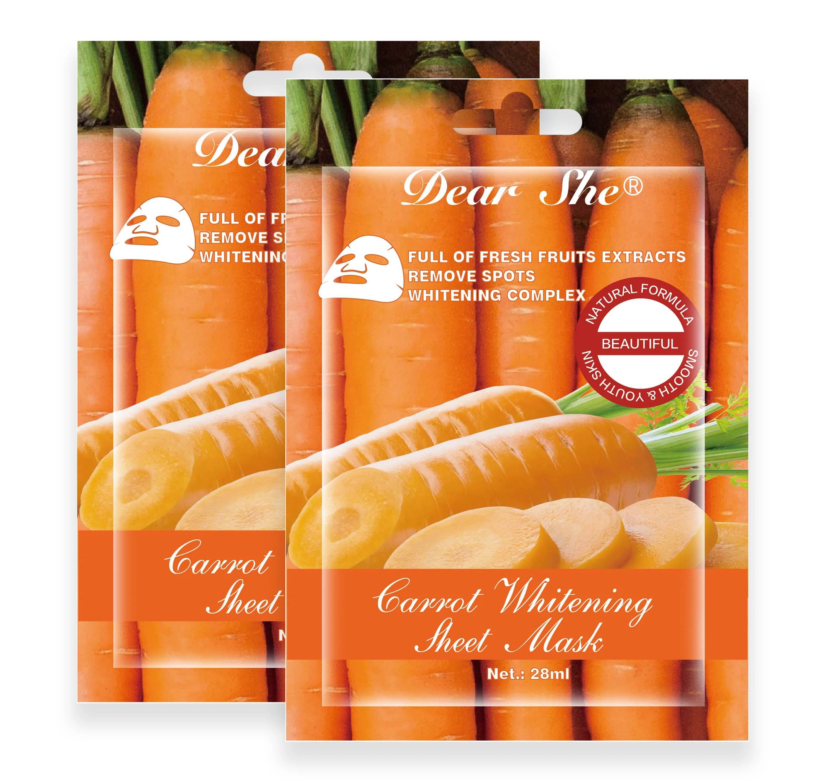 Skin Care Face Mask Private Label Brightening Moisturizing Soothing  Whitening Natural Organic Carrot Firming Facial Sheet Mask - Buy Korean  Facial Mask,Sheet Facial Mask,Skin Care Mask Product on