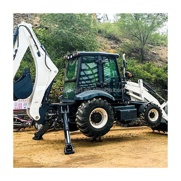 Backhoe Loader 4WD Large Capacity Bucket Front Digging Rear Shovel Loading Excavator For Sale
