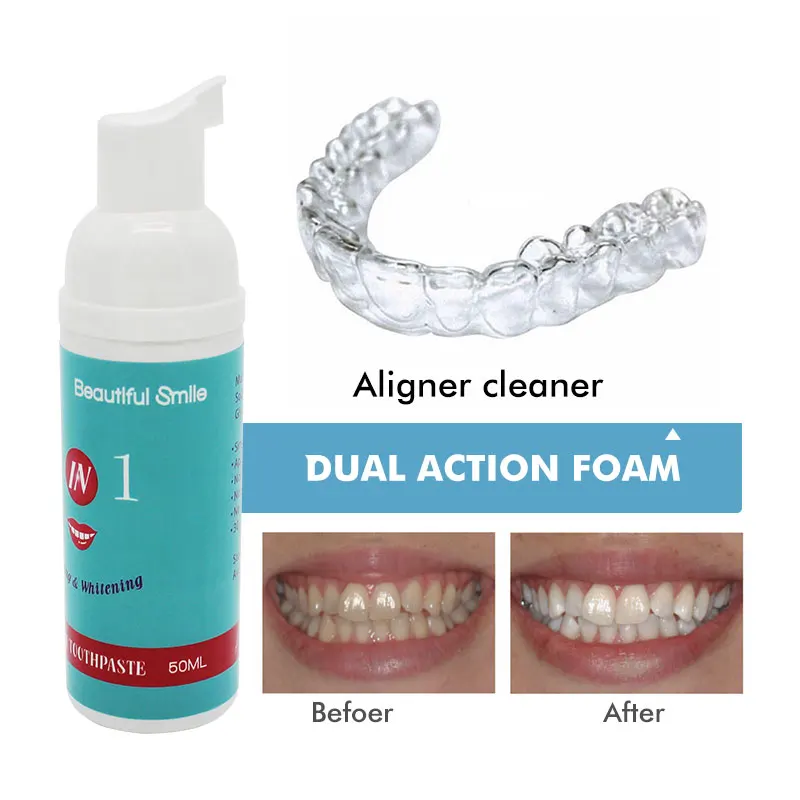 Dual Action Aligner Cleaning & Teeth Whitening Foam Buy Foam