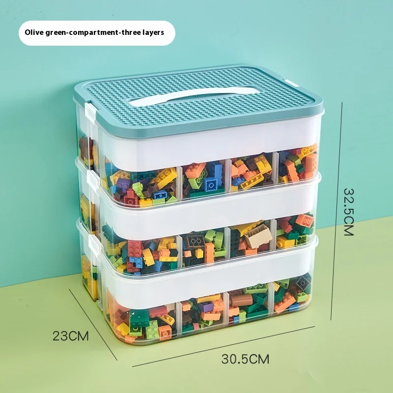 Multifunctional Plastic Organizer Box For Lego Storage Parts