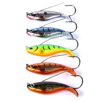 Haike XY-16 Cross-Border 8.5cm/21.2G Iron Plate Lure Single Hook Fish Scale Hard Bait Artificial Bass Fishing Gear Ocean Fishing – Hard Lure – view 2