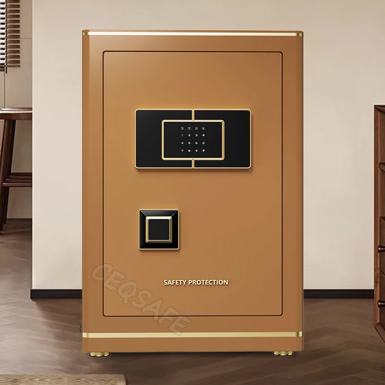 CEQSAFE Metal Smart Hidden Wifi Automatic Door Luxury Safe Box Fingerprint Digital Security Box