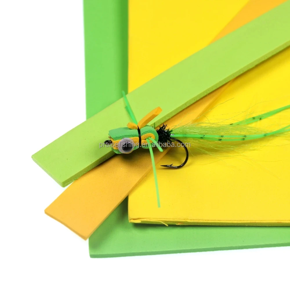3mm 24x24cm Fly Tying Foam Eva Foam Paper Sheet For Floating Dry Fly
