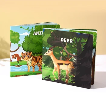 OEM Customizable Cardboard Hardcover Book Printing Service Board Stories Children Toddler Books for Kids