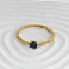 R0001-4 claw round/sapphire blue