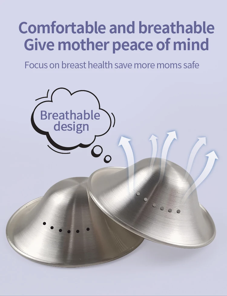 Iso13485 Ce 999/925 Silver Nursing Cup Breastfeeding Silver Cups Reuse