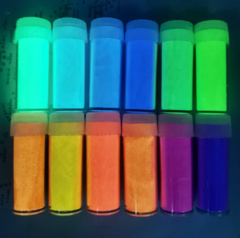Colorant Pigmentaire Poudre Incandescente nvbmcxern 12 Couleur Kit De Pigments De Résine Lumineuse 