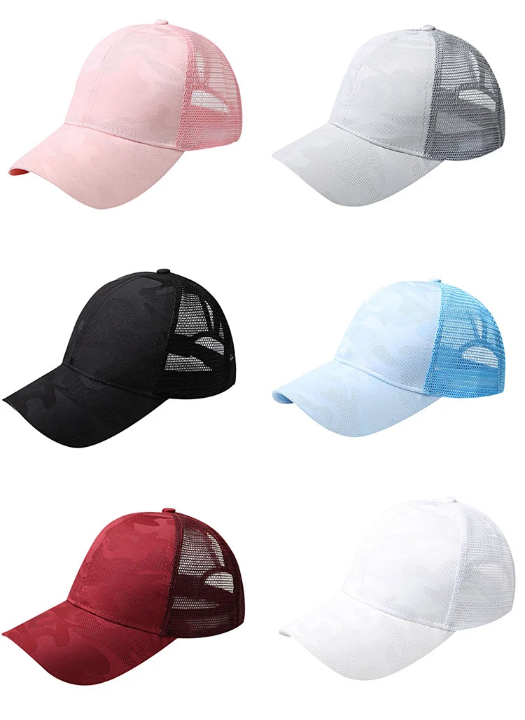 Высококачественная Женская бейсболка без рисунка камуфляжной расцветки с