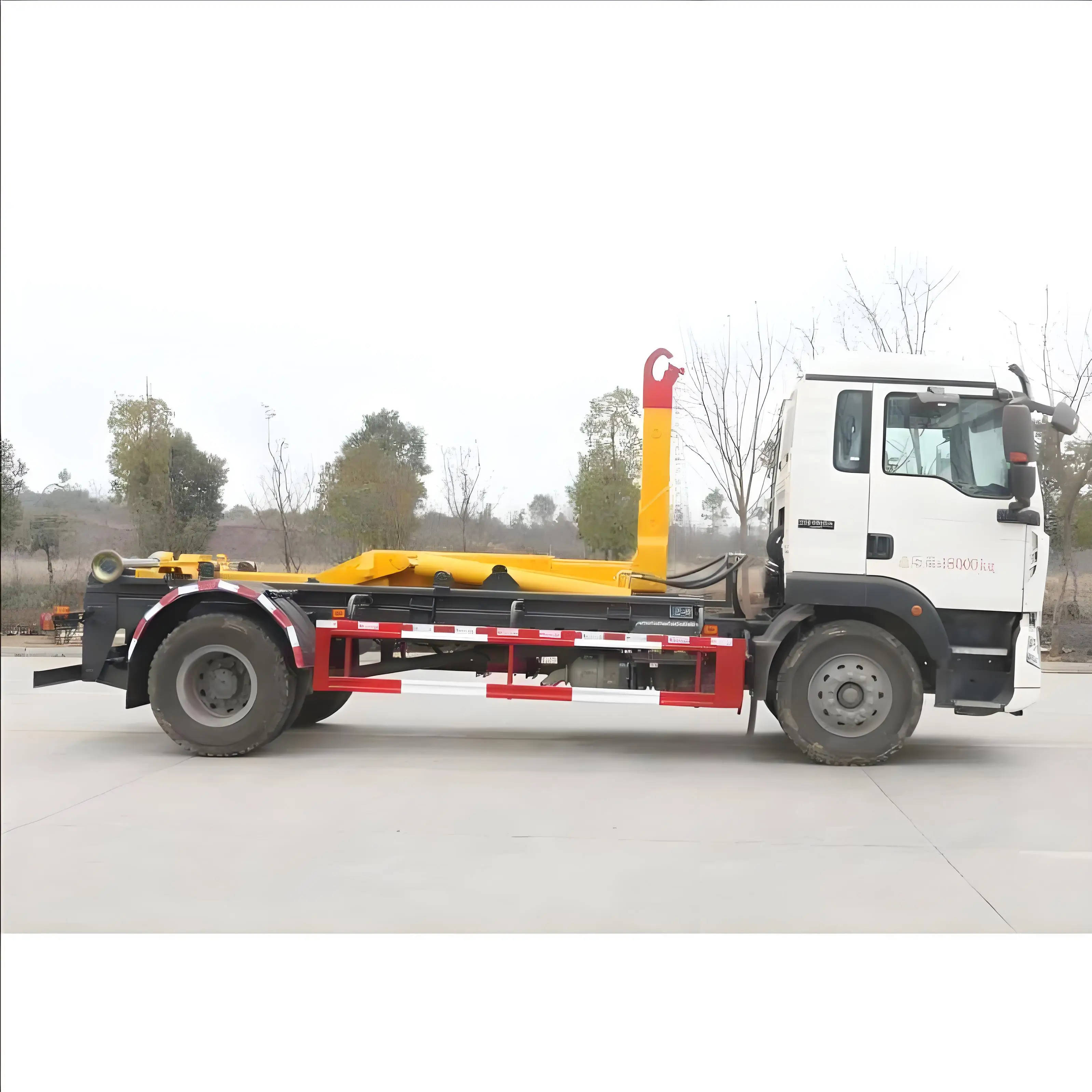 13000L HOWo Hook Detachable Refuse Transfer Truck