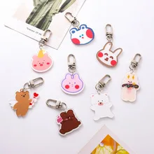 Customized Acrylic Anime Cartoon Keychain and Fridge Magnet Personalized Cute Clear Pin Plastic Crafts Product