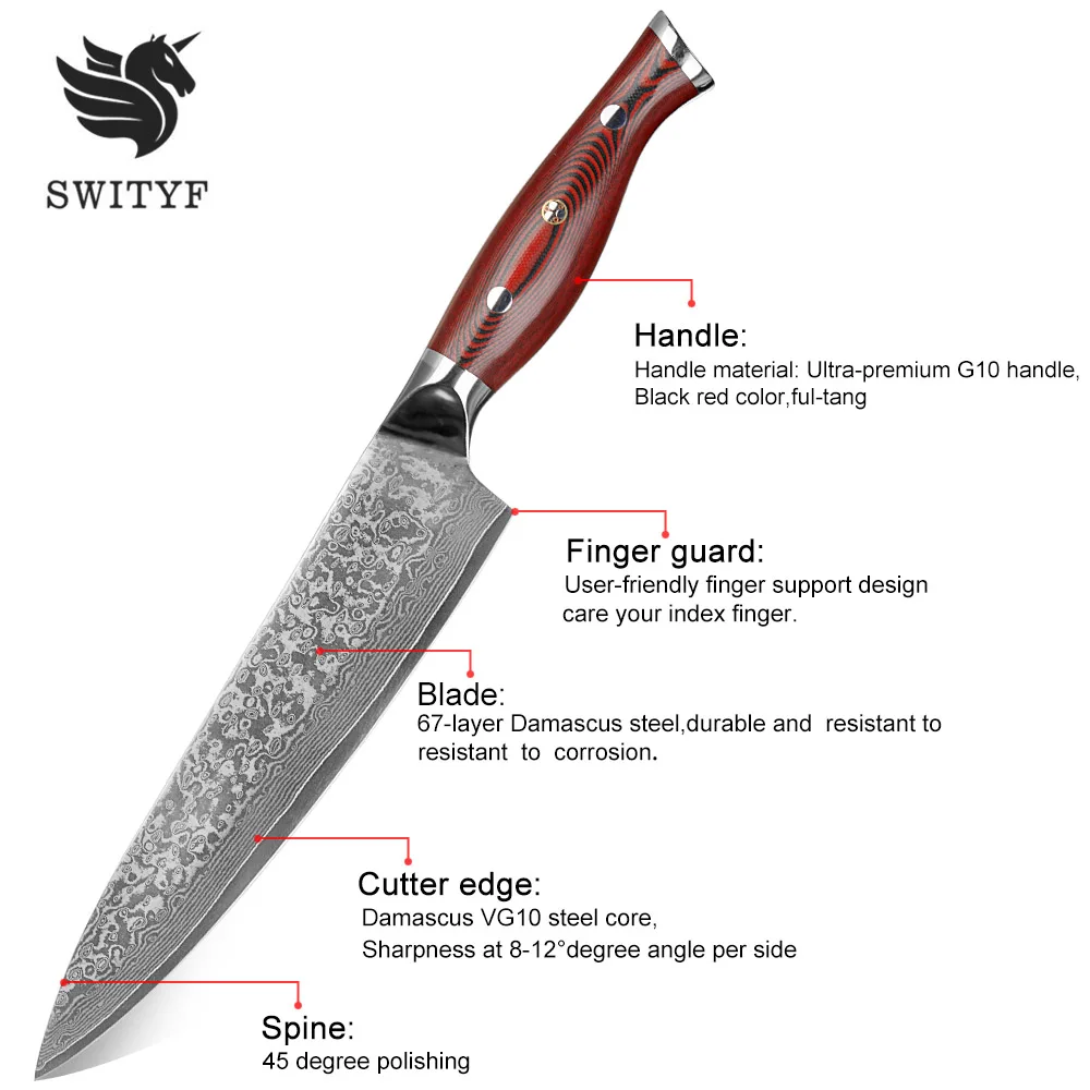 SWITYF Best Custom Handmade Damascus Knife