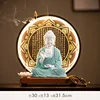 Tathagata - ropa verde + juego completo de círculo de lámpara del nuevo sutra del corazón