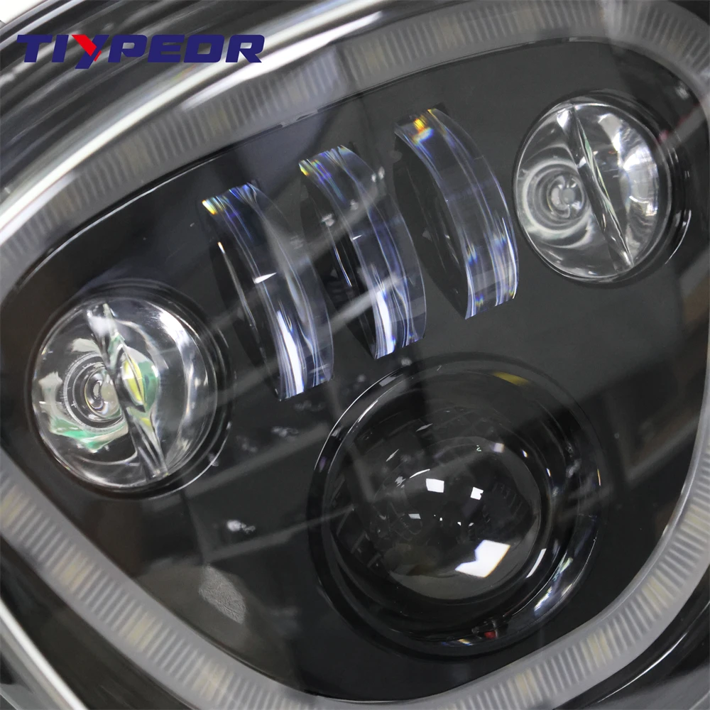 lo beam motorcycle headlight with halo for boulevardm109r vzr1800 m90 vz1500 2006 2019 projector headlight-5