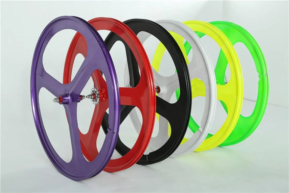 自転車部品3スポーク花型ハブ700cホイールセット自転車ホイール