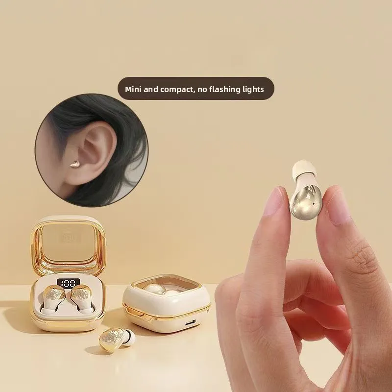 2026 New Bean for 5.3 In-Ear Sleep Headset Active Noise Cancellation (ANC) Stereo Calls Non-Waterproof Comfortable Painless