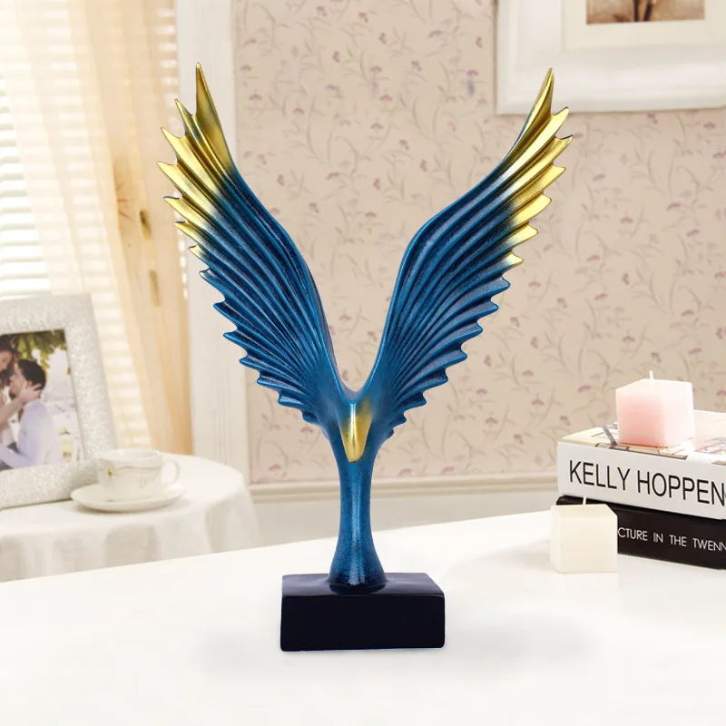 Modern Simple Resin Crafts Spread Wings High Flying Eagle Ornament ...