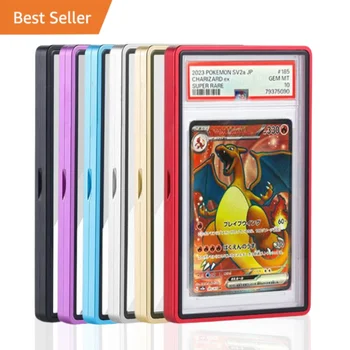 New on Ama zon Premium Graded Card Protector with Metal Frame - Magnetic, Stackable Aluminum & Glass Case for BGS/PS a Cards
