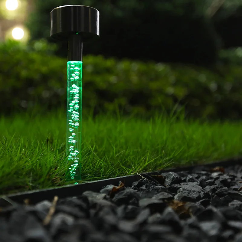 Solar lawn lamp waterproof park villa chargeable small night acrylic insert light factory