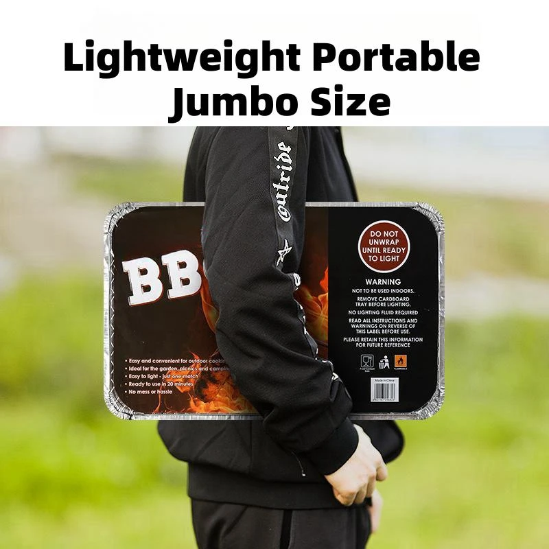 One Time Use Outdoor Camping Barbecue Charcoal Instant Grill Instant BBQ Disposable Grill