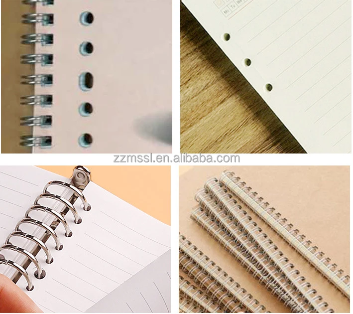 Notebook Punch Machine Paper Sheet Puncher Paper Drilling Machine for Sale