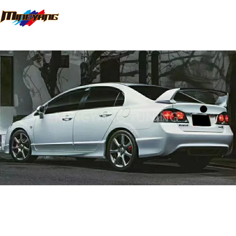 High Quality PP Plastics Type R Design Car Bumpers Bodykit for Honda Civic 2006-2011 to FD2 Bodykit