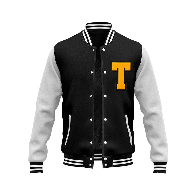 Varsity Baseball Letterman Wool and Leather Premium Quality Unisex Basketball Jacket mens_voghion.com