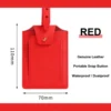 Etiqueta de equipaje roja 1