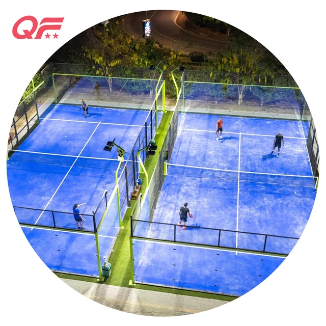 Factory Wholesale High Quality Tempered Glass Paddle Panoramic Padel Tennis Court