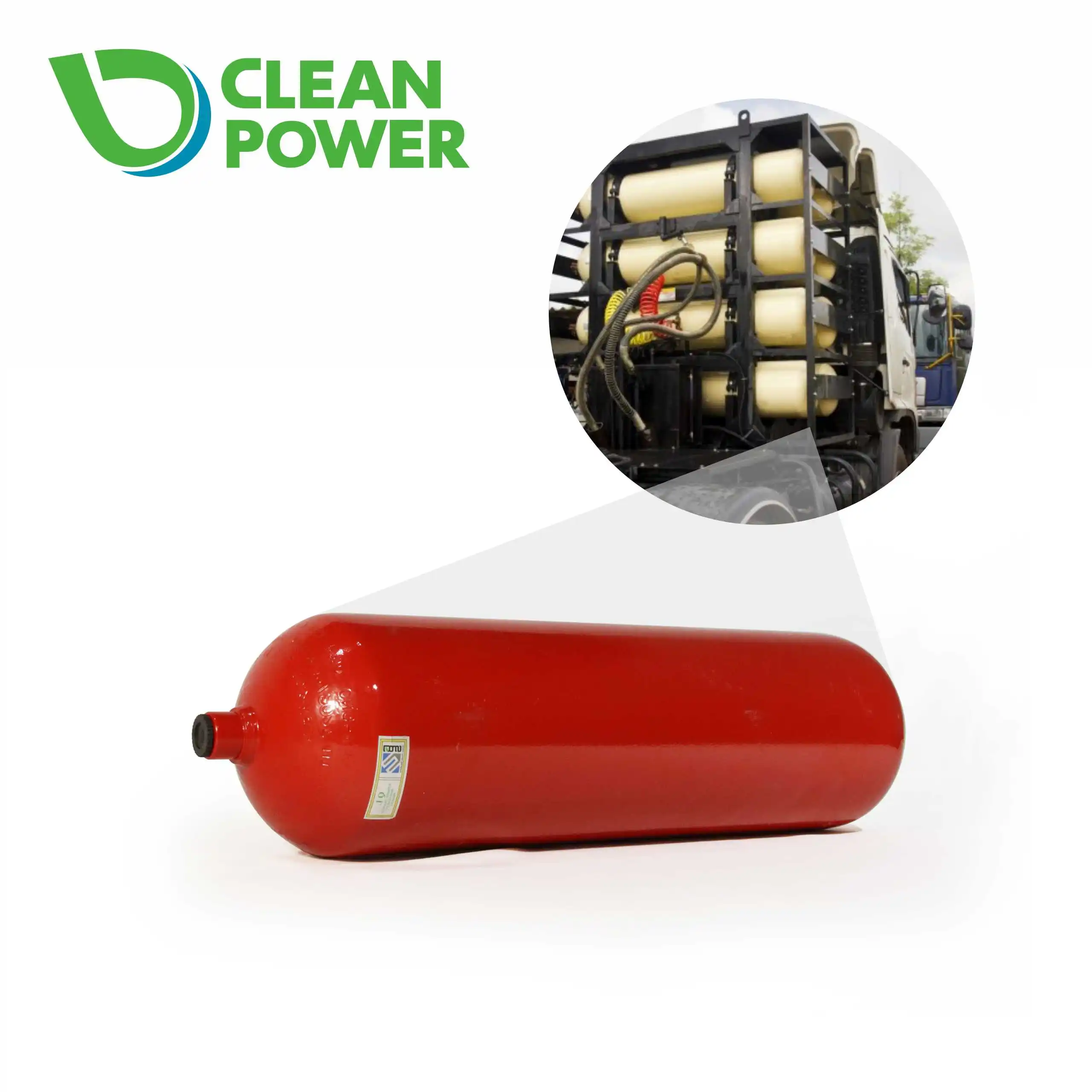 High Pressure CNG Type 180L Seamless Steel CNG Gas Cylinder Used for CNG Vehicles