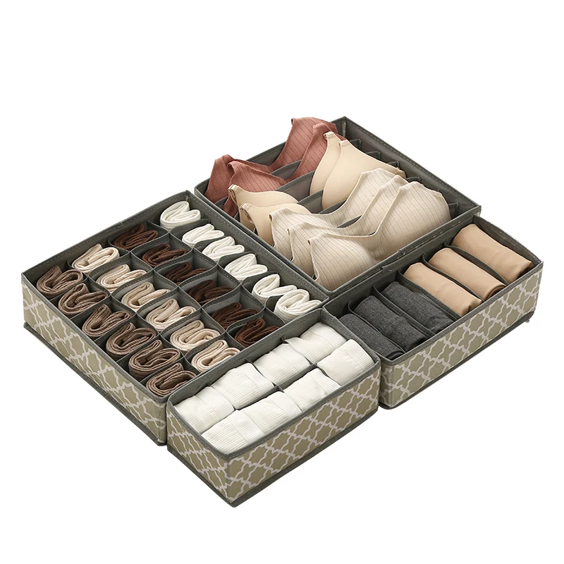 Household Clothes Organizer Closet Storage Washable Wardrobe Drawer Organizer For Clothes Jeans Underwear Storage Box