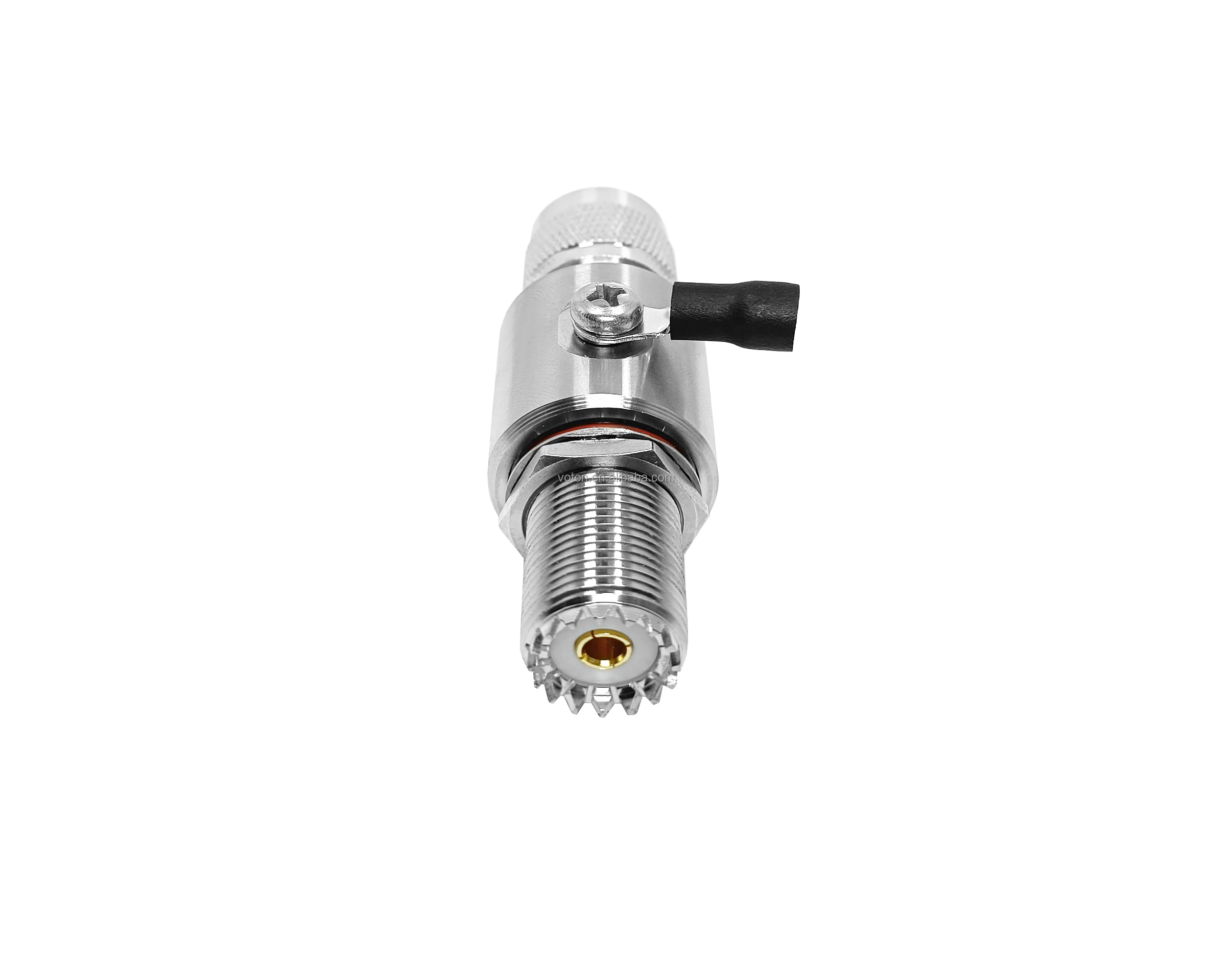 UHF Lightning Arrestor  PL259 Plug (UHF Male) to SO239 Socket (UHF Female) Bulkhead 0-3G Lightning Surge Protector factory