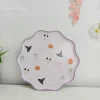 purple 8 inch plate*8pcs
