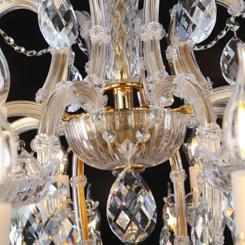 MEEROSEE Modern Residential Crystal Chandelier Lights Lighting Lamparas De Techo MD87094