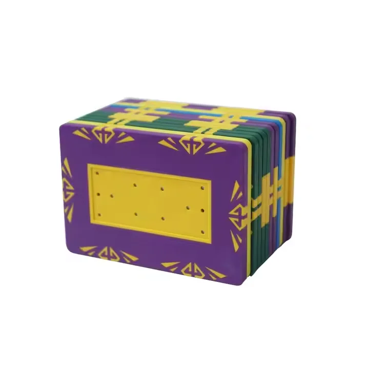 Wholesale Rectangular 40g square Clay Poker Custom logo Sticks or Print for Gambling
