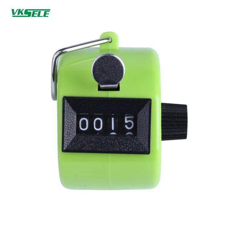 VKS-04 черный, красный, оранжевый, 8 цветов, ручной пластиковый счетчик